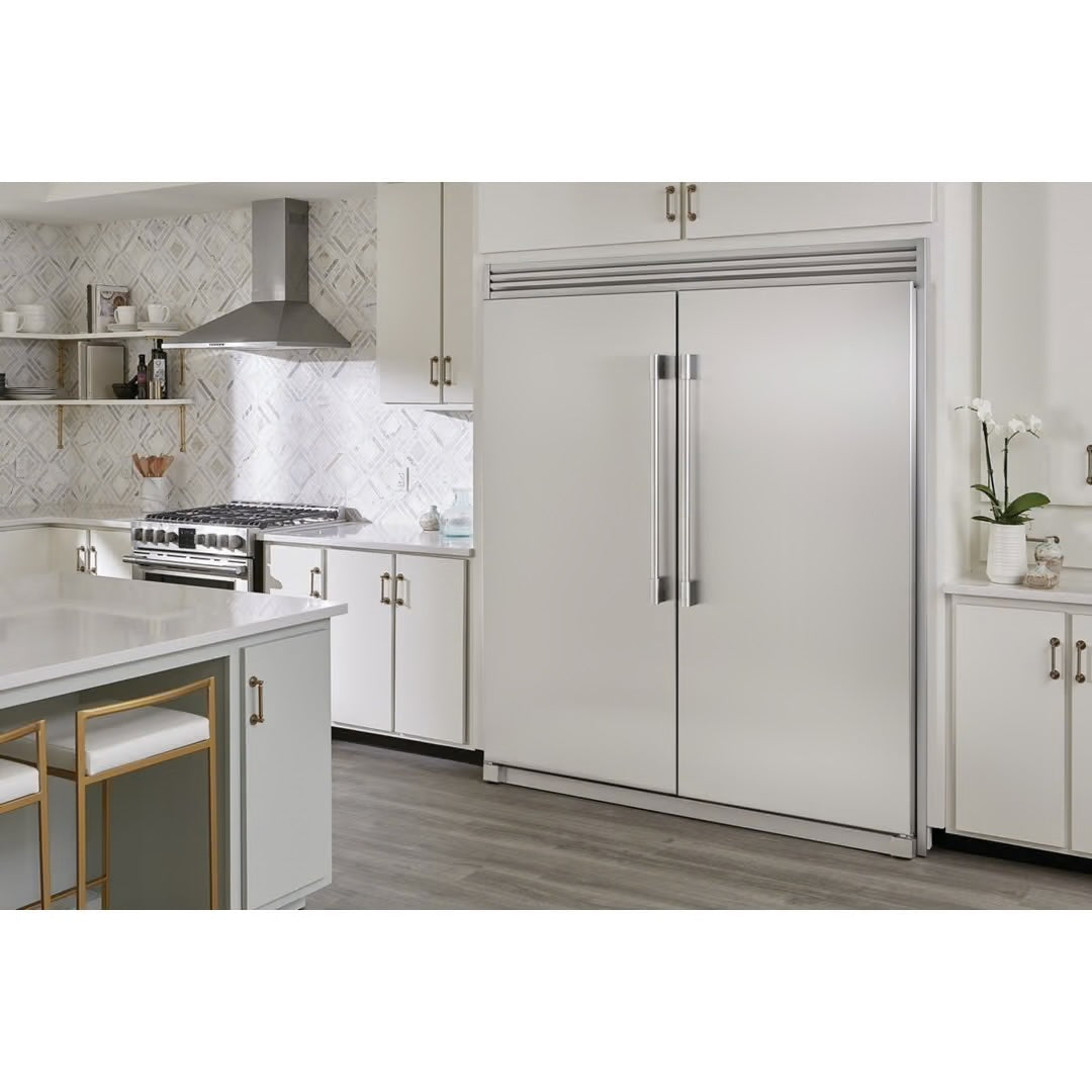19 CF All Freezer Twin w/ Grey Interior - Smudge Proof Stainless Steel