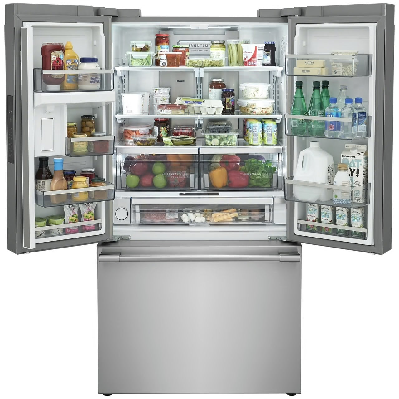 Professional 36 in. 23.3 cu. ft. Counter Depth French Door Refrigerator in Stainless Steel with Internal Water Dispenser