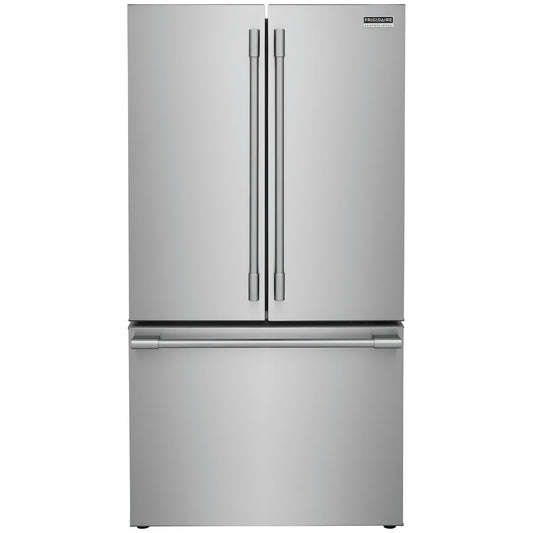 Professional 36 in. 23.3 cu. ft. Counter Depth French Door Refrigerator in Stainless Steel with Internal Water Dispenser