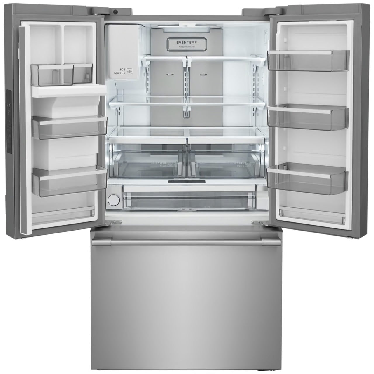 Professional 36 in. 28 cu. ft. Standard Depth French Door Refrigerator in Stainless Steel with CrispSeal Technology