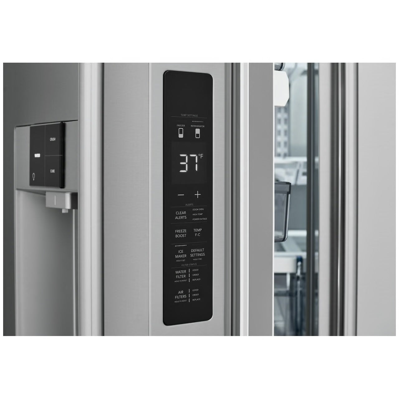 Professional 36 in. 28 cu. ft. Standard Depth French Door Refrigerator in Stainless Steel with CrispSeal Technology