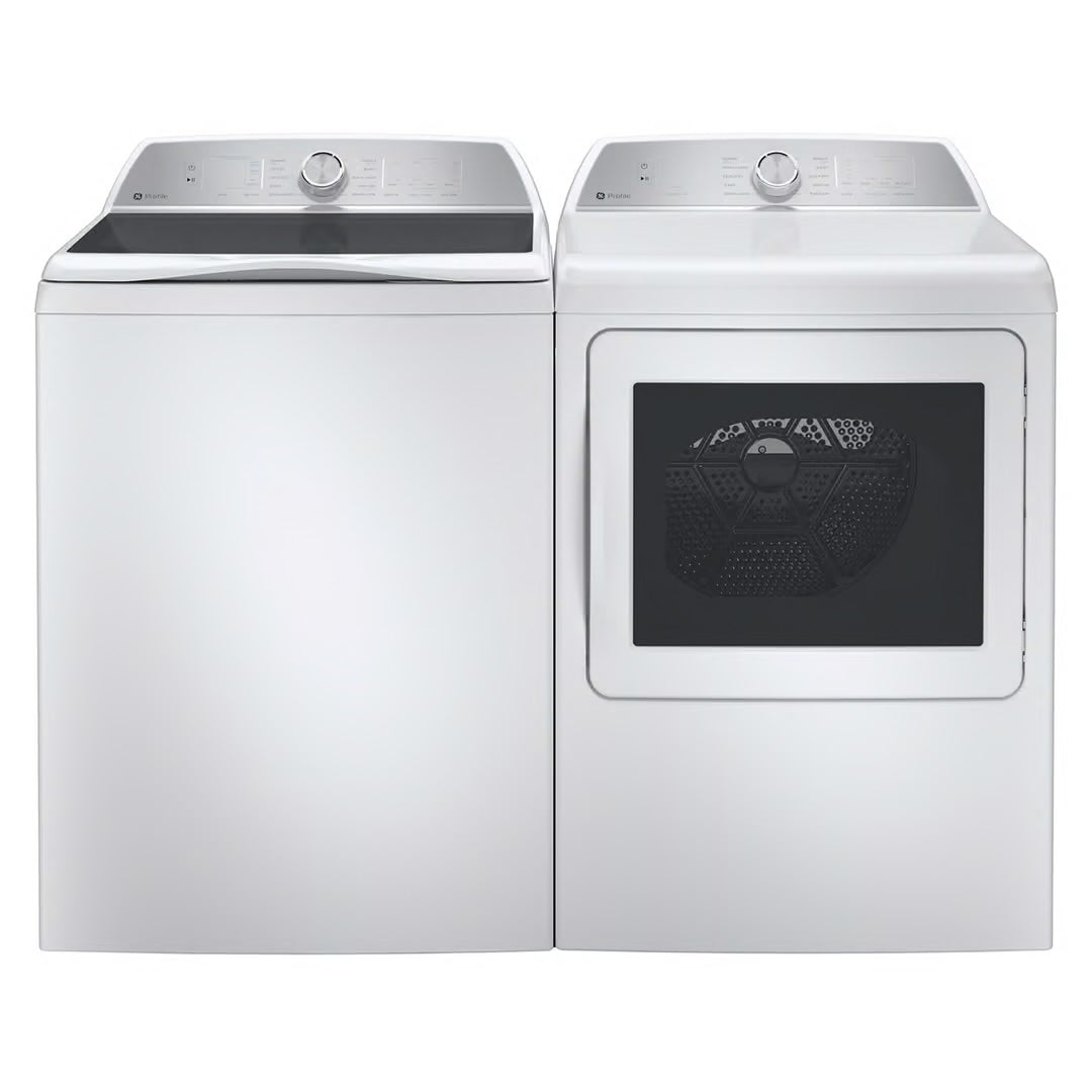 Profile 7.4 cu. ft. Smart Electric Dryer in White with Sanitize Cycle and Sensor Dry, ENERGY STAR
