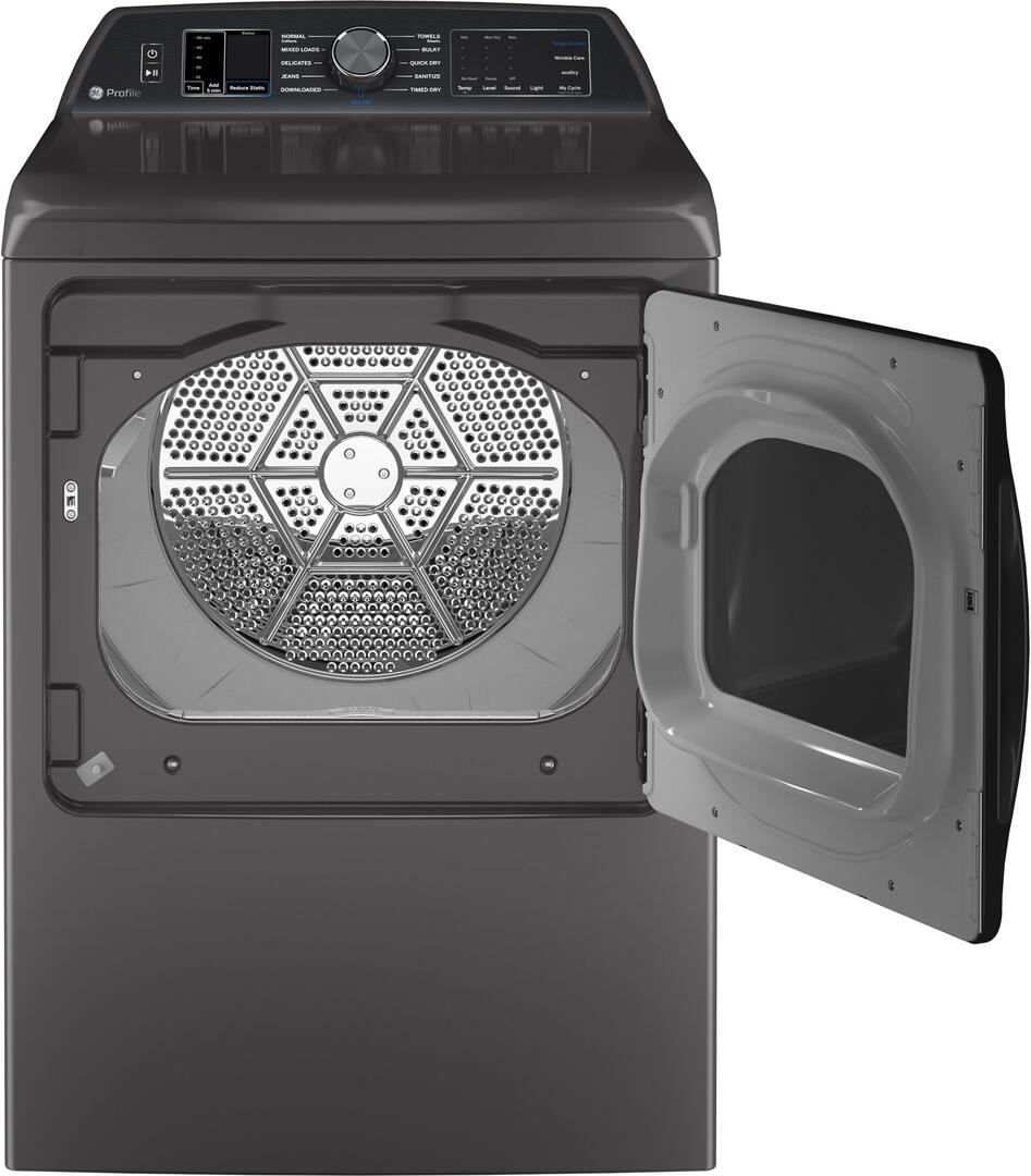 Profile 7.4 cu. ft. Smart Electric Dryer in Diamond Gray with Steam, Sanitize Cycle and Sensor Dry, ENERGY STAR