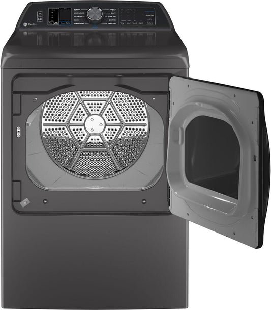 Profile 7.4 cu. ft. Smart Electric Dryer in Diamond Gray with Steam, Sanitize Cycle and Sensor Dry, ENERGY STAR
