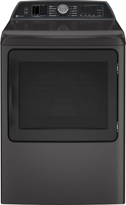 Profile 7.4 cu. ft. Smart Electric Dryer in Diamond Gray with Steam, Sanitize Cycle and Sensor Dry, ENERGY STAR