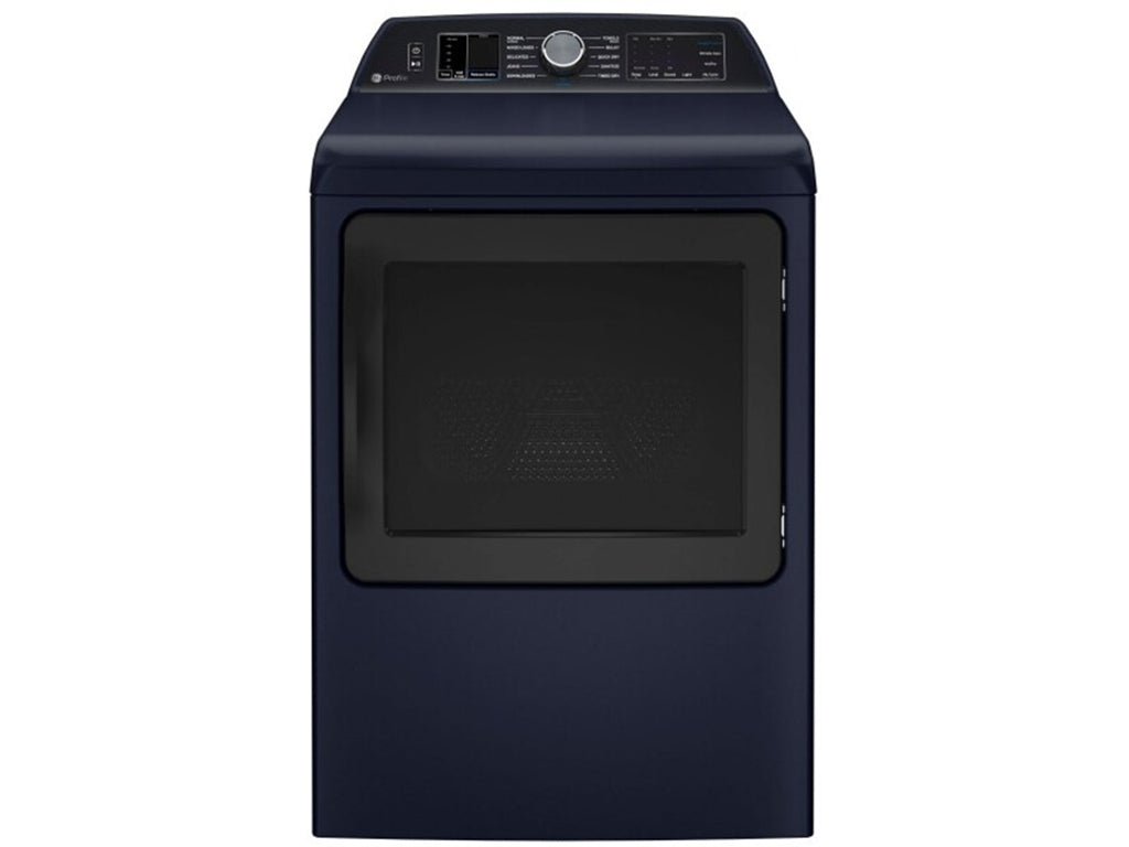 Profile 7.3 cu.ft. Vented Front Load Smart Electric Dryer in Sapphire Blue w/ Tangle Control, Washer Link, & ENERGY STAR
