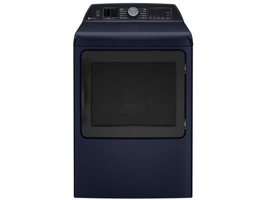 Profile 7.3 cu.ft. Vented Front Load Smart Electric Dryer in Sapphire Blue w/ Tangle Control, Washer Link, & ENERGY STAR