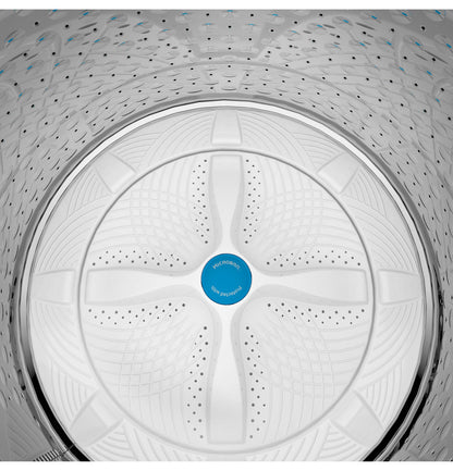 Lavadora inteligente de carga superior de alta eficiencia Profile de 5.0 pies cúbicos en color blanco con tecnología Microban, ENERGY STAR