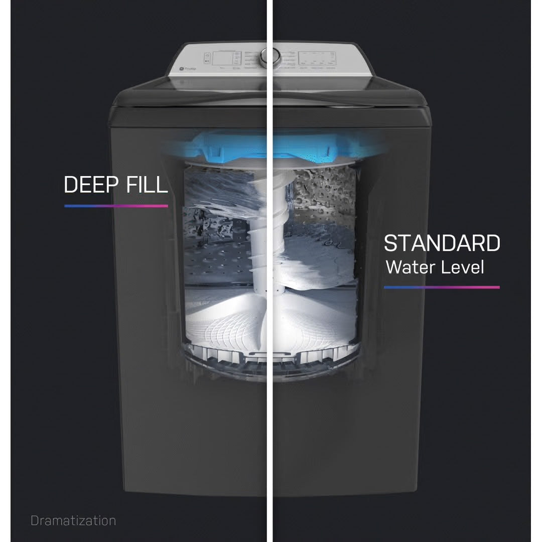 Profile 4.9 cu. ft. High-Efficiency Smart Top Load Washer in Diamond Gray with Microban Technology, ENERGY STAR