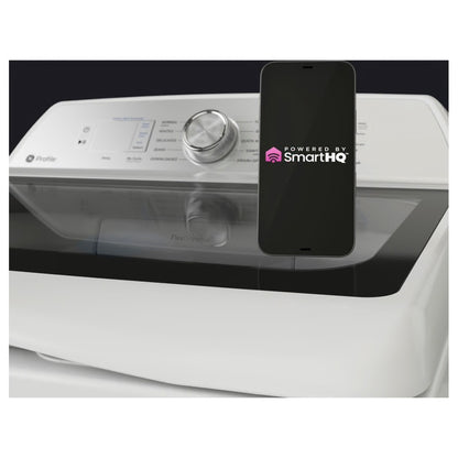 Lavadora inteligente de carga superior de alta eficiencia Profile de 4.9 pies cúbicos en gris diamante con tecnología Microban, ENERGY STAR