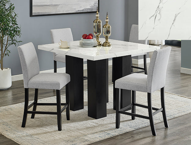 Parkside Faux Marble 5 PC Counter Dining Group