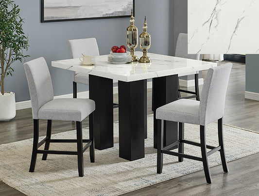 Parkside Faux Marble 5 PC Counter Dining Group