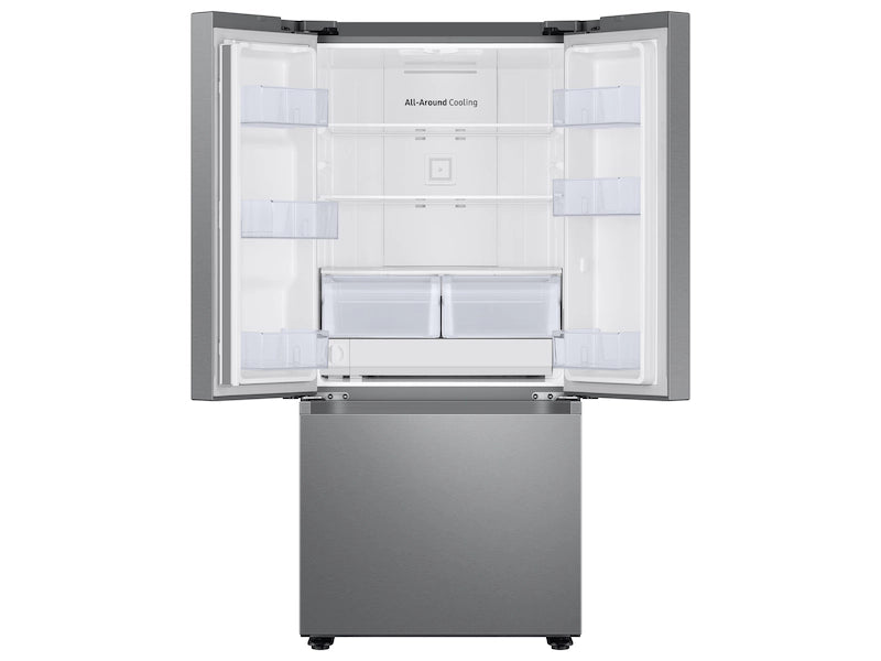 22 cu. ft. 3-Door French Door Smart Refrigerator with Water Dispenser in Fingerprint Resistant Stainless Steel