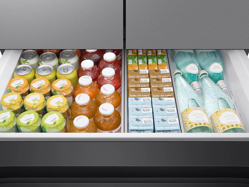 Bespoke 23 cu. ft. 4-Door French Door Smart Refrigerator with Beverage Center in Stainless Steel, Counter Depth