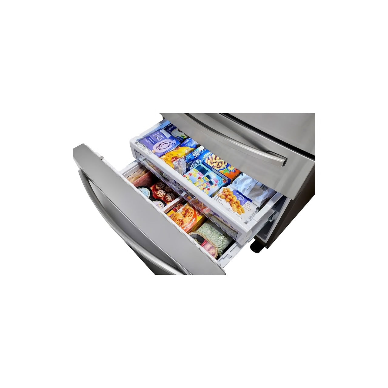 28 cu. ft. Food Showcase 4-Door French Door Refrigerator in Stainless Steel