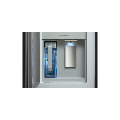 Flex de 4 puertas a medida con Family Hub+ en panel Family Hub color carbón, acero inoxidable