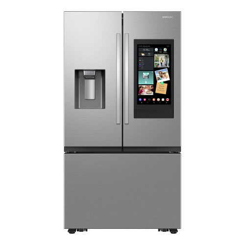 30 cu. ft. Mega Capacity 3-Door French Door Refrigerator with Family Hub in stainless steel