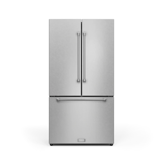 Counter-Depth Gordon Ramsay Series 20.3-cu ft 3 -Door French Door Refrigerator with Ice Maker with Ice Dispenser ( Stainless steel ) ENERGY STAR Certified