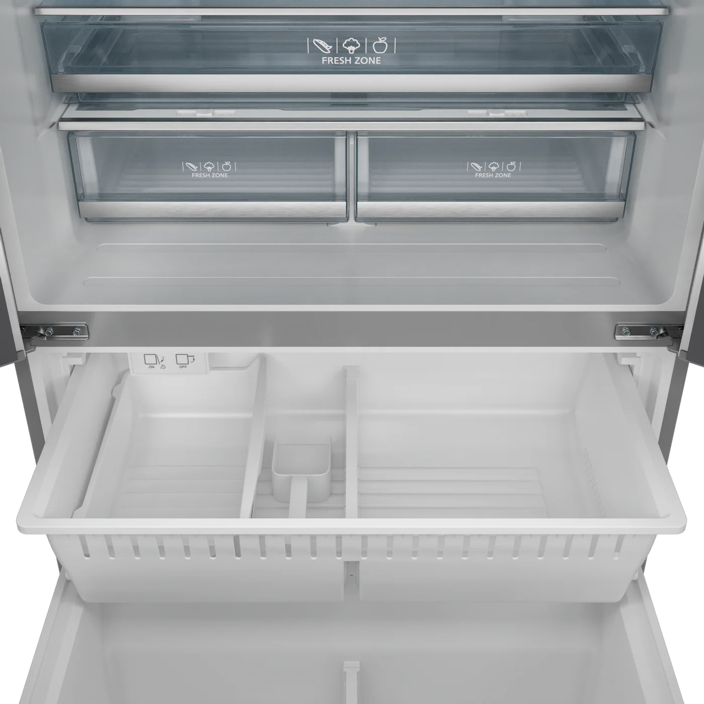 Counter-Depth Gordon Ramsay Series 20.3-cu ft 3 -Door French Door Refrigerator with Ice Maker with Ice Dispenser ( Stainless steel ) ENERGY STAR Certified