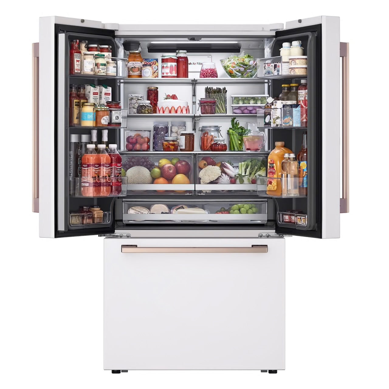 STUDIO 27 cu. ft. SMART Counter Depth, 3-Door, French Door Refrigerator with Water Dispenser and Ice