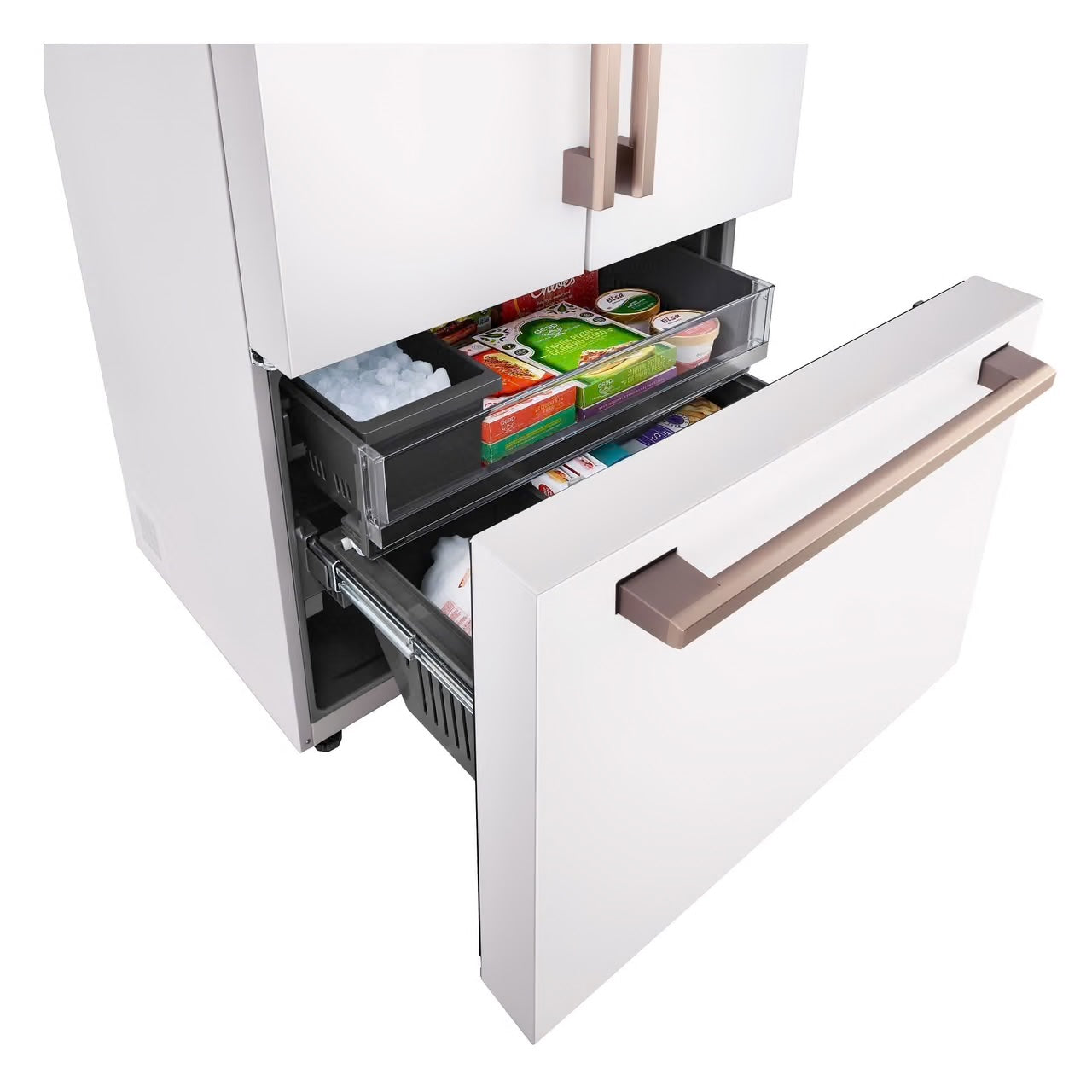 STUDIO 27 cu. ft. SMART Counter Depth, 3-Door, French Door Refrigerator with Water Dispenser and Ice