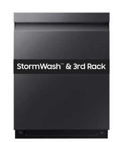 Smart 46 dBA Dishwasher with StormWash and AutoRelease Door in Matte Black