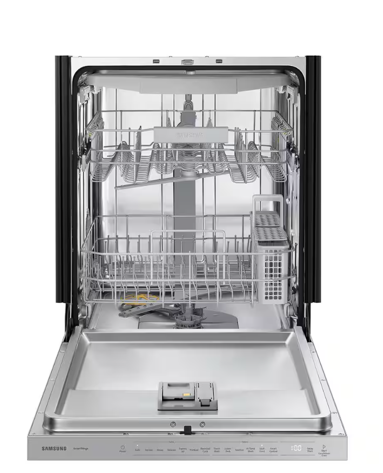 Smart 46 dBA Dishwasher with StormWash and AutoRelease Door in Matte Black