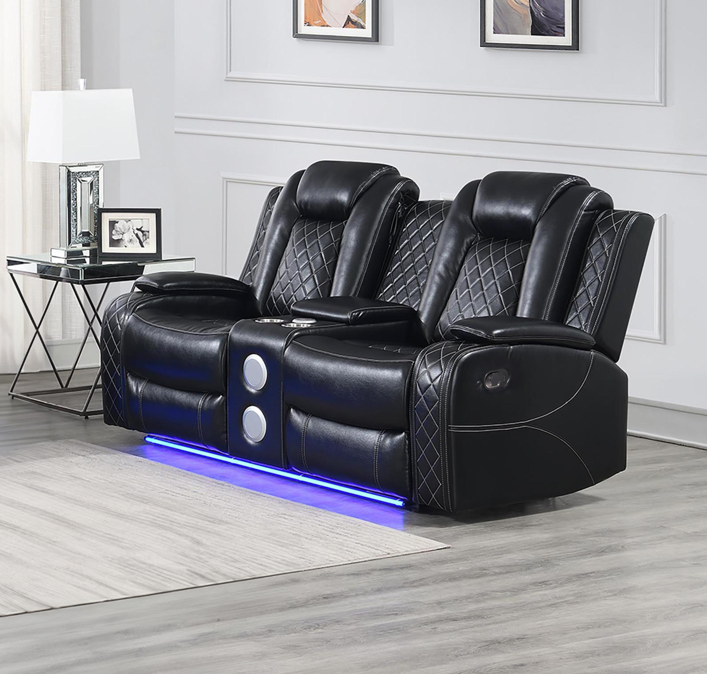 Orion II Reclining Console Loveseat