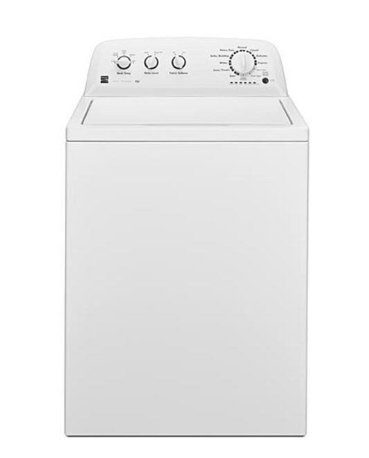 3.8 cu. ft. Top-Load Washer w/Stainless Steel Basket - White