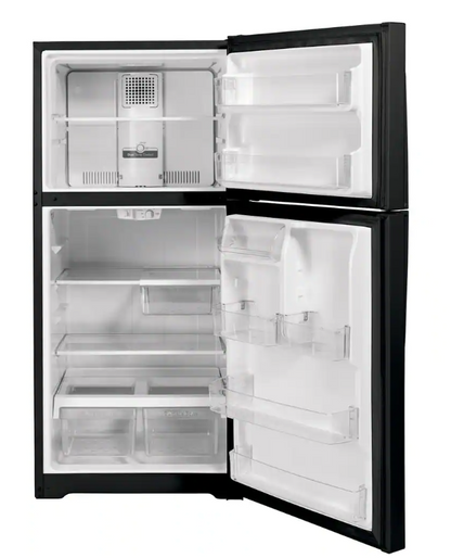 21.9 cu. ft. Top Freezer Refrigerator in Black, Garage Ready