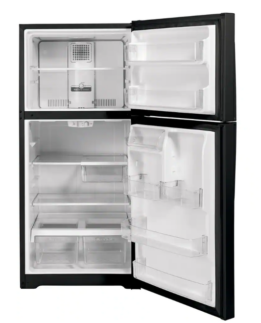 21.9 cu. ft. Top Freezer Refrigerator in Black, Garage Ready