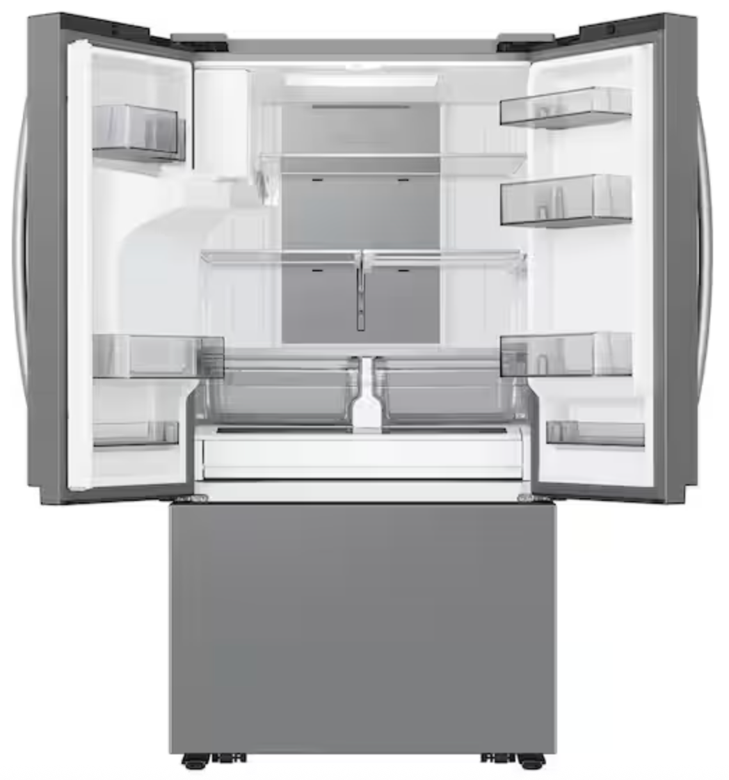 30 cu. ft. Mega Capacity 3-Door French Door Refrigerator with Family Hub in stainless steel