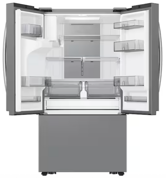 30 cu. ft. Mega Capacity 3-Door French Door Refrigerator with Family Hub in stainless steel