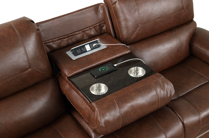Owen Reclining Sofa w/Drop Down Table
