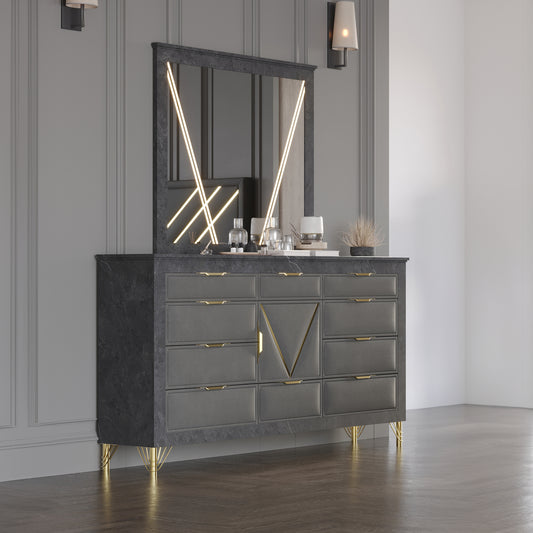 Symmetry Dresser & Mirror