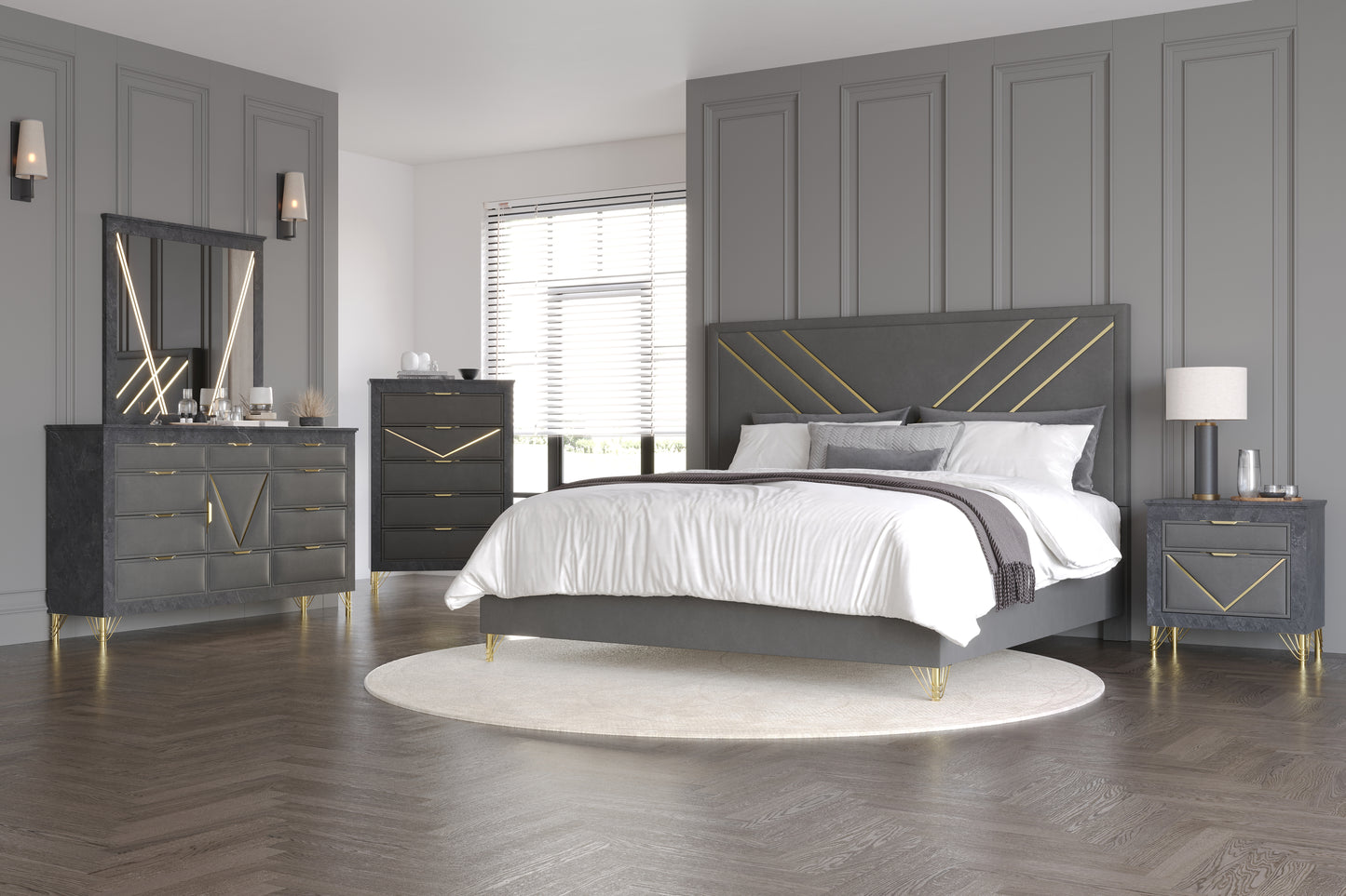Symmetry 3 PC Bedroom Group