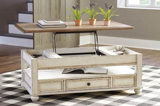 Realyn Coffee Table With Lift Top