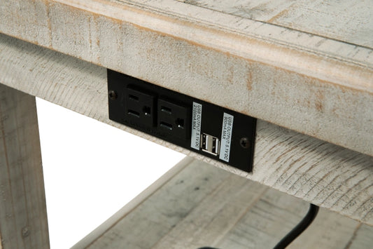 Carynhurst End Table w/Outlets & USB