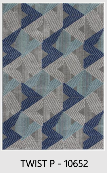 Twist Gray/Blue Area Rug