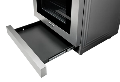 30-in Glass Top 5 burners 4.55-cu ft Air Fry Convection Oven Freestanding Electric Range (Stainless steel)