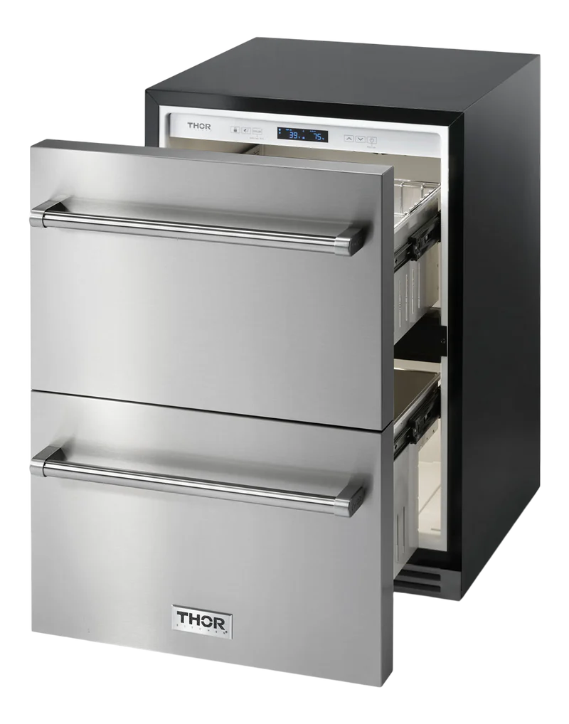 24-in 2 -Drawer Built-in/Freestanding Drawer refrigerator ( Stainless steel )