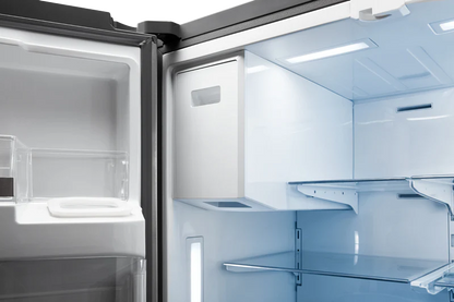 Refrigerador de 22 pies cúbicos con puerta francesa y 4 puertas con máquina de hielo y dispensador de agua y hielo (acero inoxidable), con certificación ENERGY STAR 
