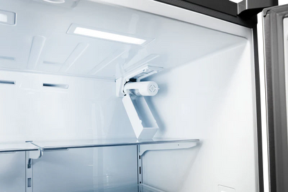 Refrigerador de 22 pies cúbicos con puerta francesa y 4 puertas con máquina de hielo y dispensador de agua y hielo (acero inoxidable), con certificación ENERGY STAR 