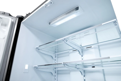 Refrigerador de 22.5 pies cúbicos con puerta francesa y 4 puertas con máquina de hielo (acero inoxidable) con certificación ENERGY STAR 