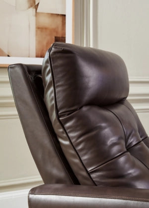 Pisgham Dual Power Leather Recliner