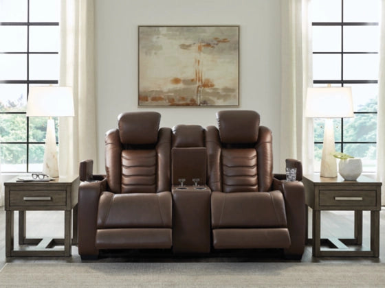 High Impact Power Reclining Loveseat With Console