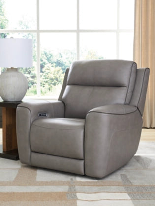 5Z-Comfort Dual Power Leather Recliner