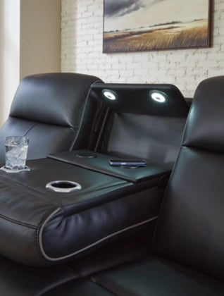 5Z-Comfort Dual Power Leather Reclining Sofa