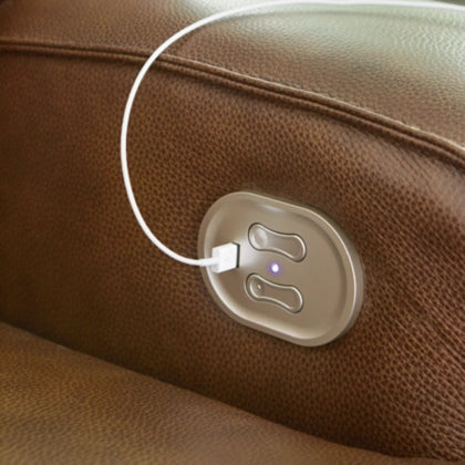 Francesca Dual Power Leather Reclining Sofa