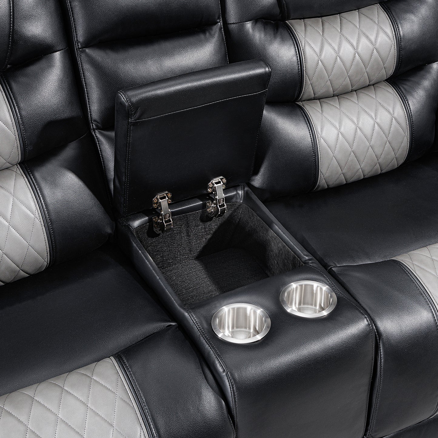 Nikko Reclining Console Loveseat
